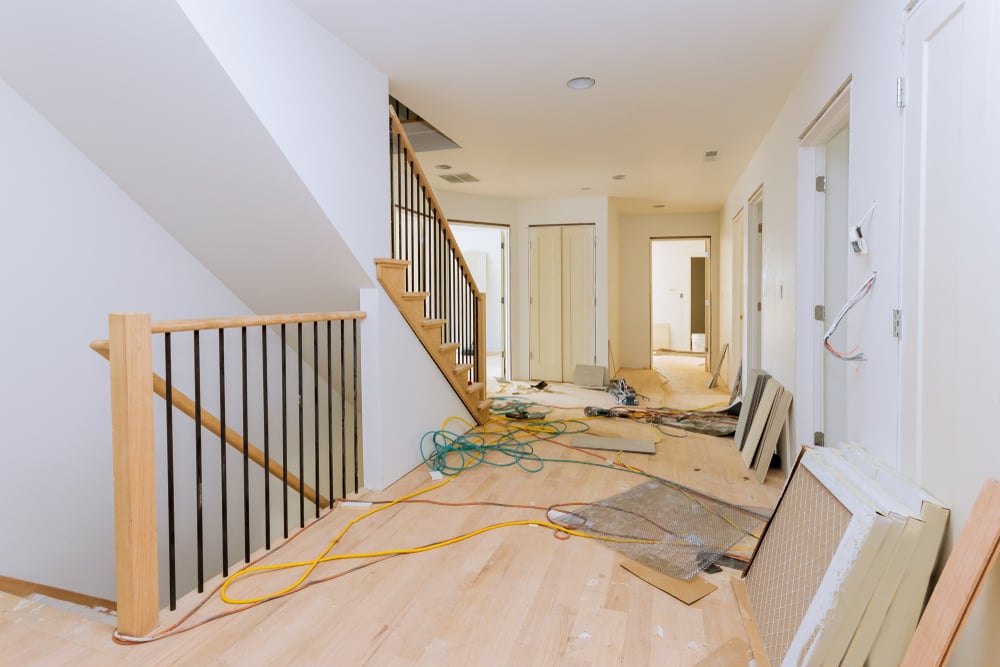 Remodeled residential interior